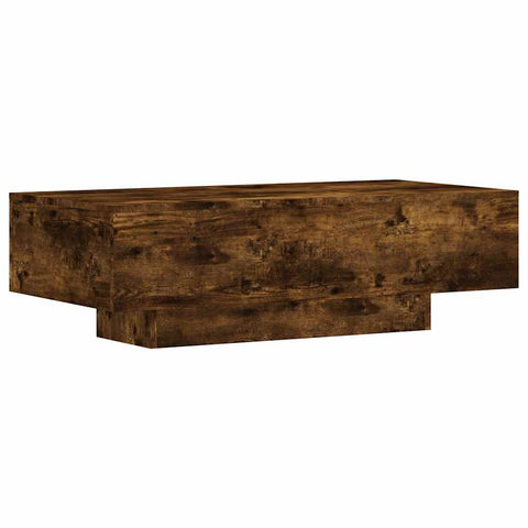 vidaXL Coffee Table Smoked Oak 100x49.5x31 cm Engineered Wood