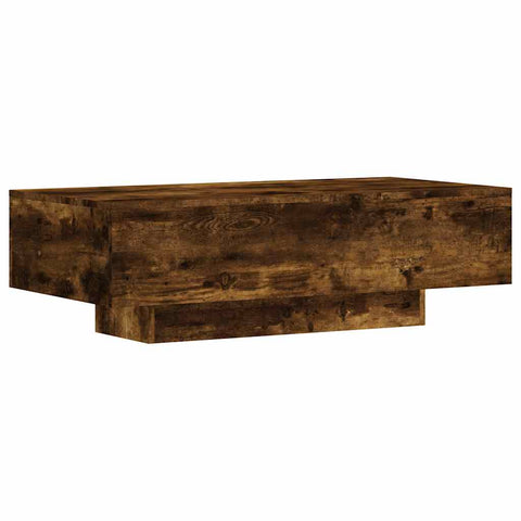 vidaXL Coffee Table Smoked Oak 100x49.5x31 cm Engineered Wood