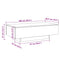 vidaXL Coffee Table Smoked Oak 100x49.5x31 cm Engineered Wood