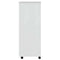 vidaXL Rolling Cabinet with Drawers MOSS White Solid Wood Pine