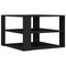 vidaXL Coffee Table Black 59.5x59.5x40 cm Engineered Wood