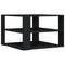 vidaXL Coffee Table Black 59.5x59.5x40 cm Engineered Wood