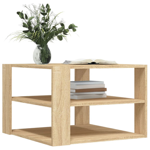 vidaXL Coffee Table Sonoma Oak 59.5x59.5x40 cm Engineered Wood