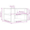 vidaXL Coffee Table Sonoma Oak 59.5x59.5x40 cm Engineered Wood