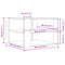 vidaXL Coffee Table Concrete Grey 59.5x59.5x40 cm Engineered Wood