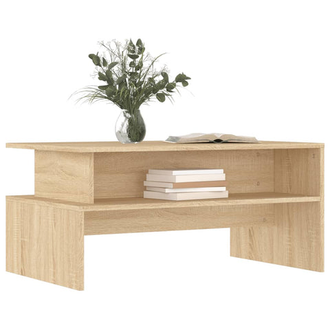 vidaXL Coffee Table Sonoma Oak 90x55x42.5 cm Engineered Wood