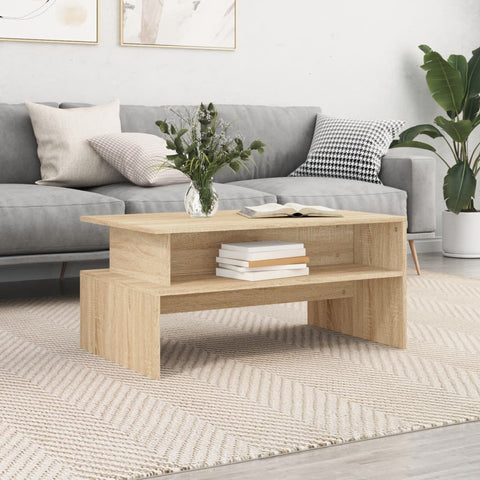 vidaXL Coffee Table Sonoma Oak 90x55x42.5 cm Engineered Wood