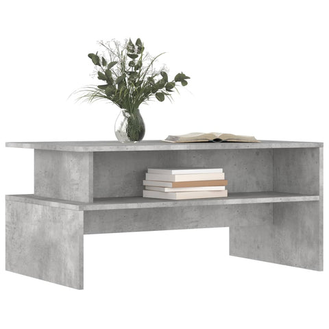 vidaXL Coffee Table Concrete Grey 90x55x42.5 cm Engineered Wood