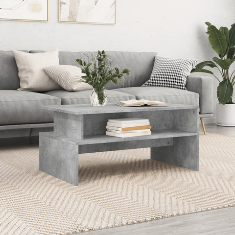 vidaXL Coffee Table Concrete Grey 90x55x42.5 cm Engineered Wood