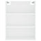 vidaXL Highboard White 69.5x34x180 cm Engineered Wood