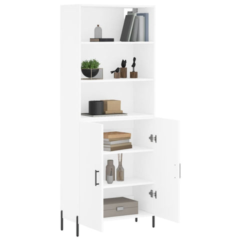 vidaXL Highboard White 69.5x34x180 cm Engineered Wood