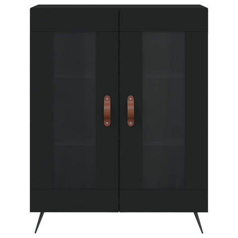 vidaXL Highboard Black 69.5x34x180 cm Engineered Wood