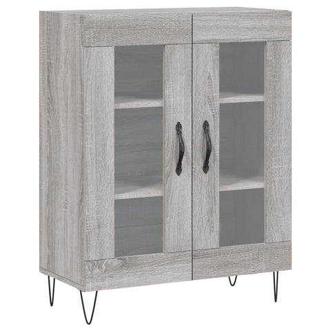 vidaXL Highboard Grey Sonoma 69.5x34x180 cm Engineered Wood