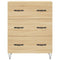 vidaXL Highboard Sonoma Oak 69.5x34x180 cm Engineered Wood