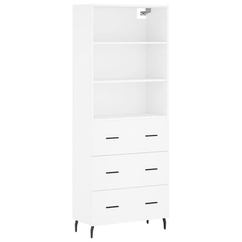 vidaXL Highboard White 69.5x34x180 cm Engineered Wood