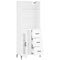 vidaXL Highboard White 69.5x34x180 cm Engineered Wood