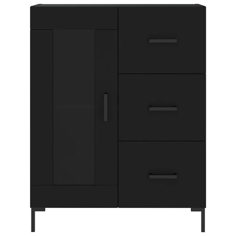 vidaXL Highboard Black 69.5x34x180 cm Engineered Wood
