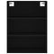 vidaXL Highboard Black 69.5x34x180 cm Engineered Wood