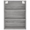 vidaXL Highboard Grey Sonoma 69.5x32.5x180 cm Engineered Wood