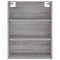vidaXL Highboard Grey Sonoma 69.5x32.5x180 cm Engineered Wood