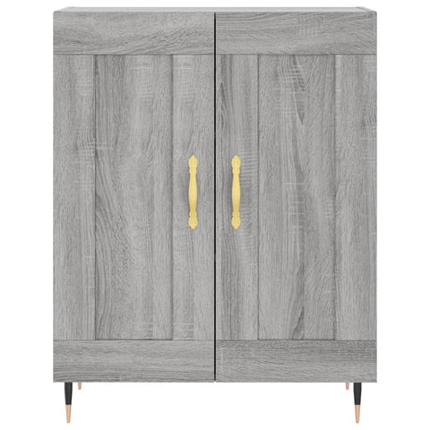 vidaXL Highboard Grey Sonoma 69.5x34x180 cm Engineered Wood