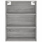 vidaXL Highboard Grey Sonoma 69.5x34x180 cm Engineered Wood