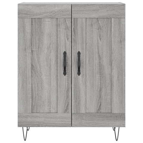 vidaXL Highboard Grey Sonoma 69.5x34x180 cm Engineered Wood