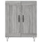 vidaXL Highboard Grey Sonoma 69.5x34x180 cm Engineered Wood