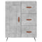 vidaXL Highboard Concrete Grey 69.5x34x180 cm Engineered Wood