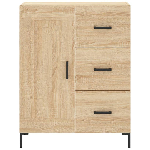 vidaXL Highboard Sonoma Oak 69.5x34x180 cm Engineered Wood