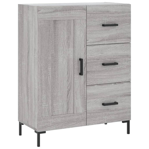 vidaXL Highboard Grey Sonoma 69.5x34x180 cm Engineered Wood