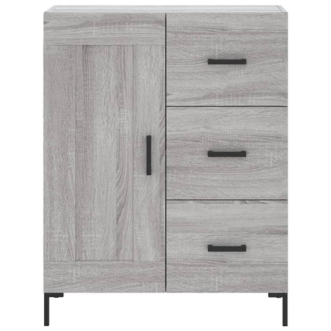 vidaXL Highboard Grey Sonoma 69.5x34x180 cm Engineered Wood