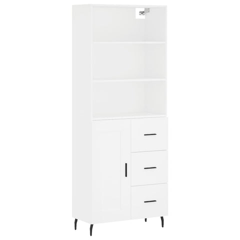 vidaXL Highboard White 69.5x34x180 cm Engineered Wood