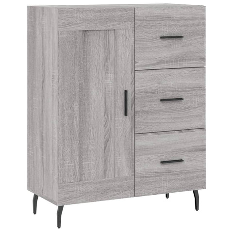 vidaXL Highboard Grey Sonoma 69.5x34x180 cm Engineered Wood