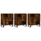 vidaXL Sideboards 3 pcs Smoked Oak Engineered Wood