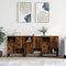 vidaXL Sideboards 3 pcs Smoked Oak Engineered Wood