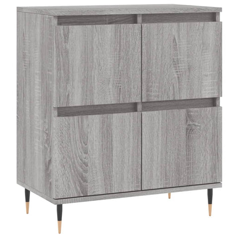 vidaXL Sideboards 2 pcs Grey Sonoma Engineered Wood