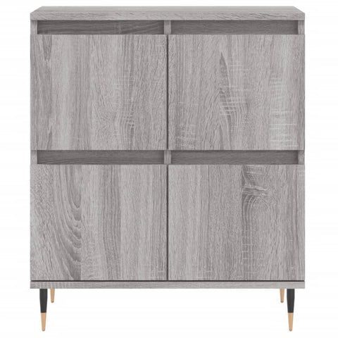 vidaXL Sideboards 2 pcs Grey Sonoma Engineered Wood