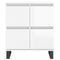vidaXL Sideboards 2 pcs High Gloss White Engineered Wood