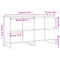 vidaXL Sideboards 2 pcs High Gloss White Engineered Wood