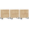 vidaXL Sideboards 3 pcs Sonoma Oak Engineered Wood