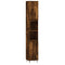 vidaXL 3 Piece Bathroom Furniture Set Smoked Oak Engineered Wood