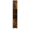 vidaXL 3 Piece Bathroom Furniture Set Smoked Oak Engineered Wood