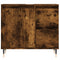 vidaXL 3 Piece Bathroom Furniture Set Smoked Oak Engineered Wood