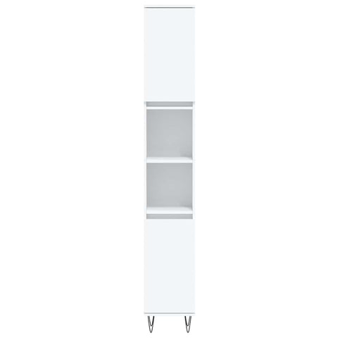 vidaXL 3 Piece Bathroom Furniture Set White Engineered Wood