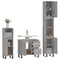 vidaXL 3 Piece Bathroom Furniture Set Grey Sonoma Engineered Wood