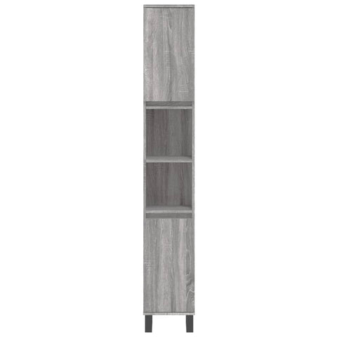 vidaXL 3 Piece Bathroom Furniture Set Grey Sonoma Engineered Wood