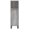 vidaXL 3 Piece Bathroom Furniture Set Grey Sonoma Engineered Wood