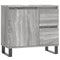 vidaXL 3 Piece Bathroom Furniture Set Grey Sonoma Engineered Wood