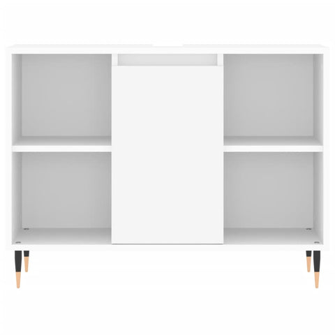 vidaXL 3 Piece Bathroom Furniture Set White Engineered Wood